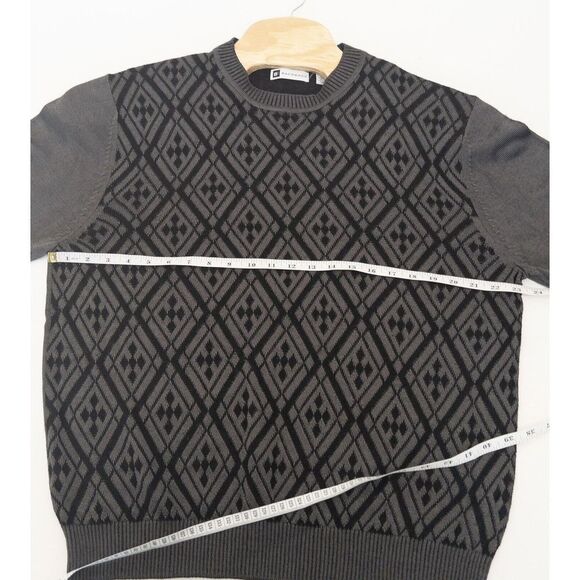 Vintage Bachrach Rayon‎ Blend Geometric Sweater Men’s Large - Picture 9 of 14